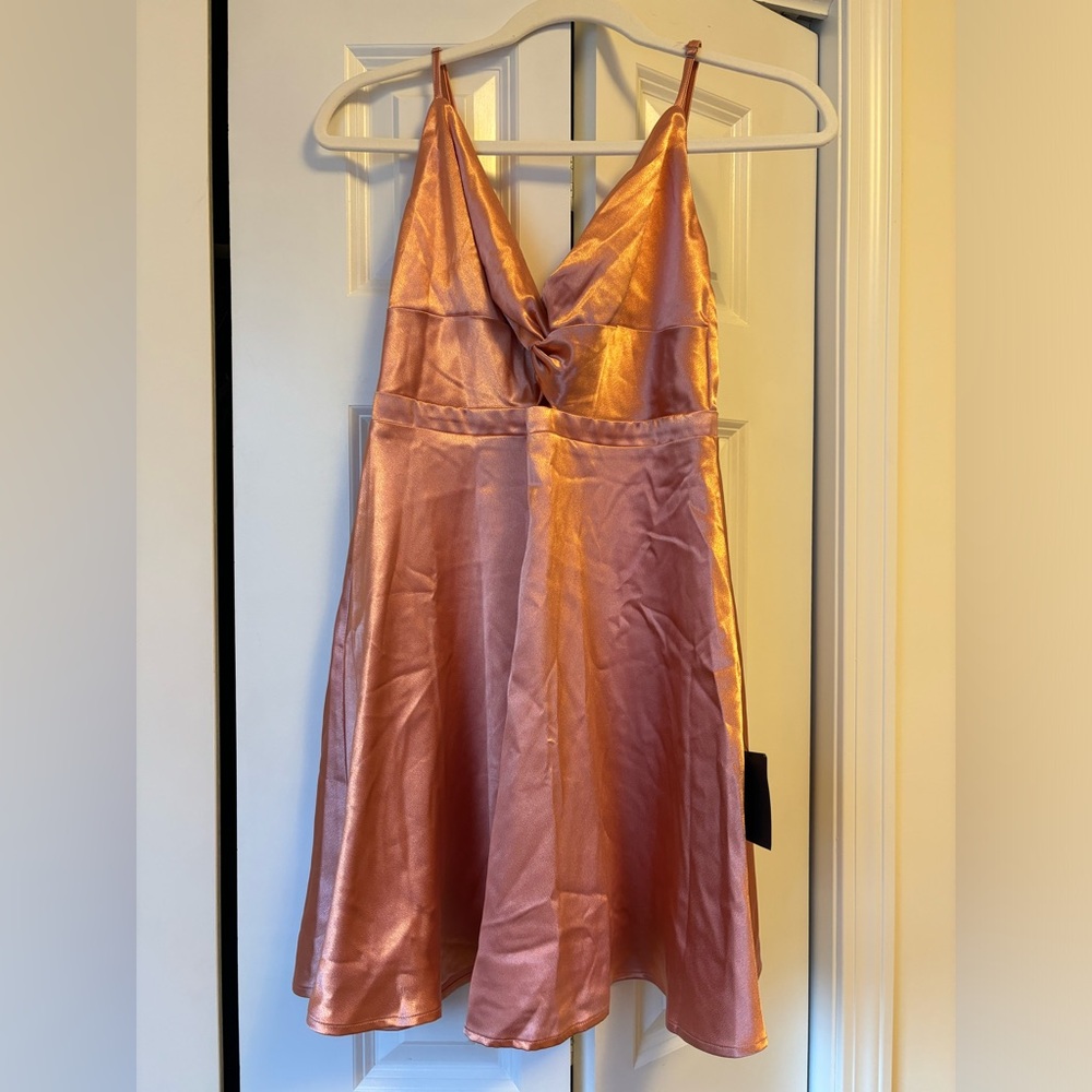 Lulus Satin Pink Party Dress